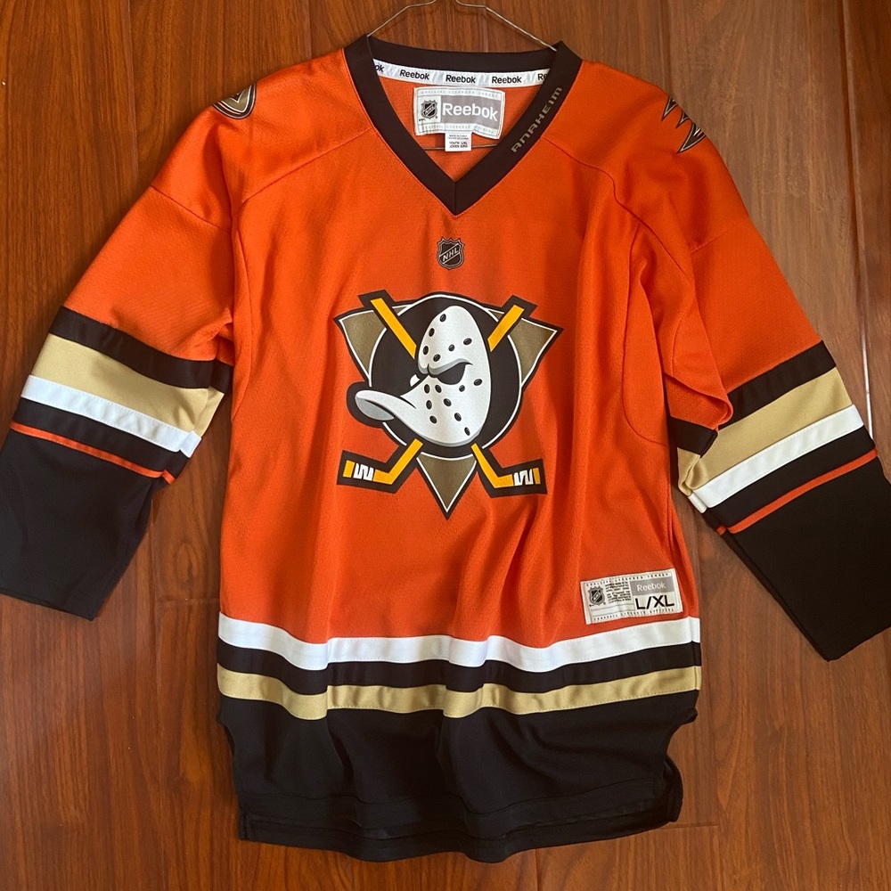Orange Anaheim Ducks Hockey Jersey